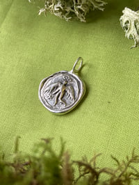 Image 1 of Angel Token - oxidised sterling silver