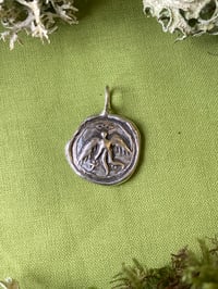 Image 2 of Angel Token - oxidised sterling silver