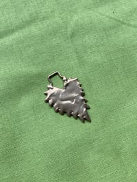 Image 3 of Bronze Nettle Heart Pendant 