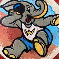 Image 4 of "ELEPHANT!" Cowhide Leather Patch