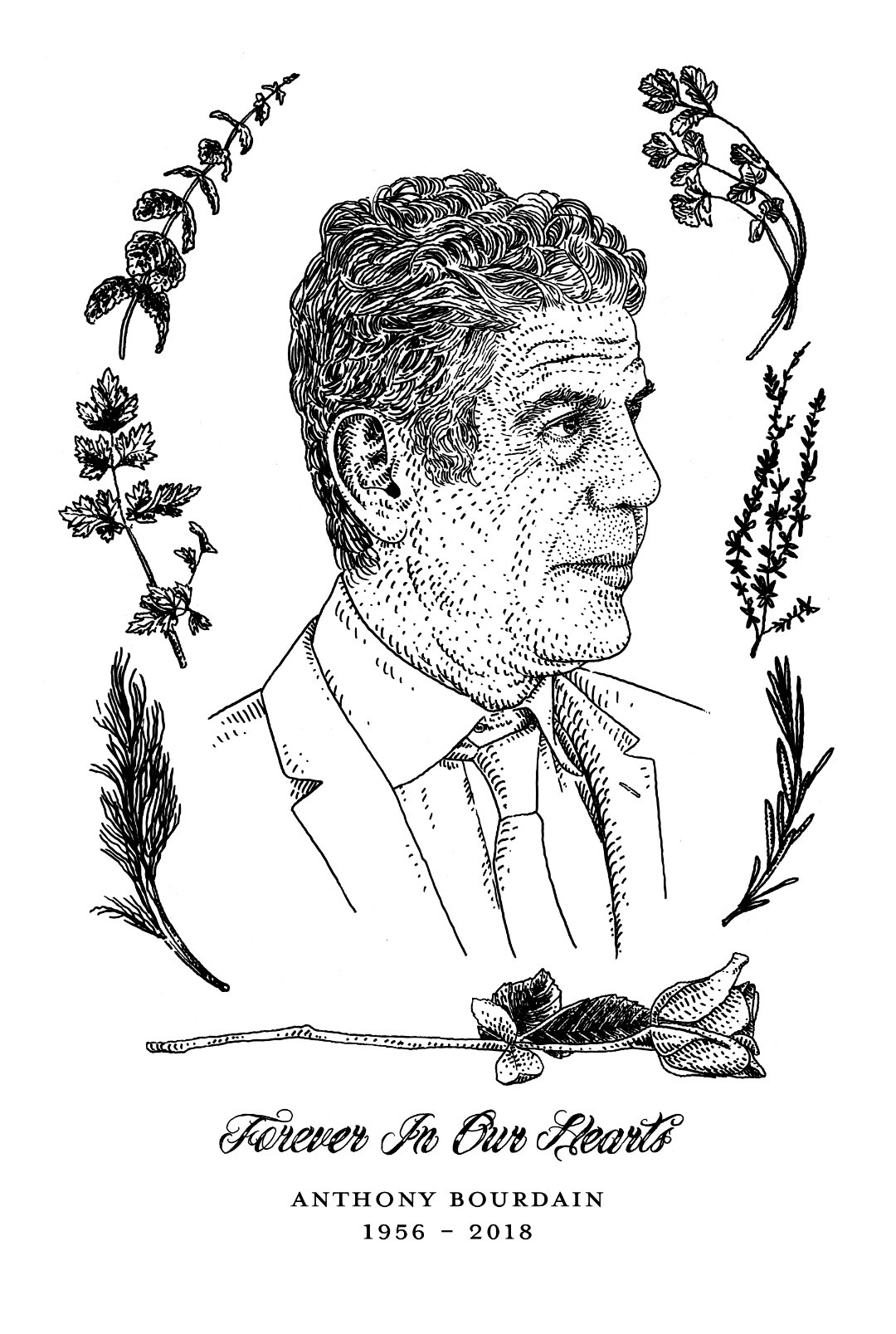 Bourdain Print