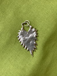 Image 1 of Silver Nettle Heart Pendant 