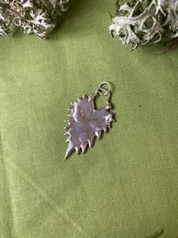 Image 2 of Silver Nettle Heart Pendant 