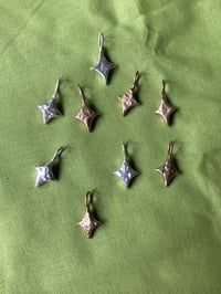 Image 4 of Little Diamond Star Pendant - Bronze/Silver