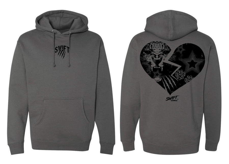 Image of "Heart of a Leopard" Hooded Sweatshirt