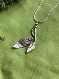 Image 2 of Peace Lily silver Pendant