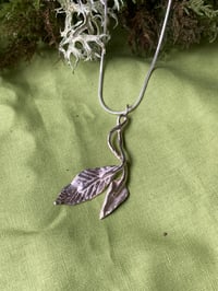 Image 1 of Peace Lily silver Pendant