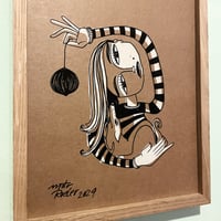 Image 3 of Frau mit Hund, framed