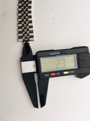 Image of Seiko stainless steel gents watch strap( WITHOUT LUGS),New(MU-14)