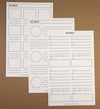 Image 2 of Ink Swatch Guide Sheets (6 Designs, 3 Sheets)