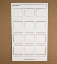 Image 3 of Ink Swatch Guide Sheets (6 Designs, 3 Sheets)