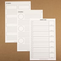 Image 1 of Ink Swatch Guide Sheets (6 Designs, 3 Sheets)