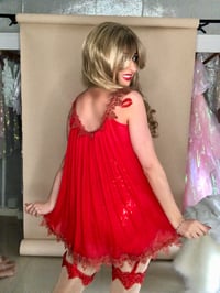 Image 5 of Babydoll with lace edge