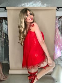 Image 6 of Babydoll with lace edge