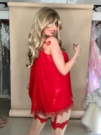 Image 7 of Babydoll with lace edge