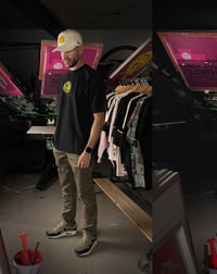 Image 4 of G3 "Sonríe" Black Oversize (Washed Print)