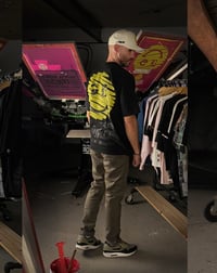 Image 5 of G3 "Sonríe" Black Oversize (Washed Print)