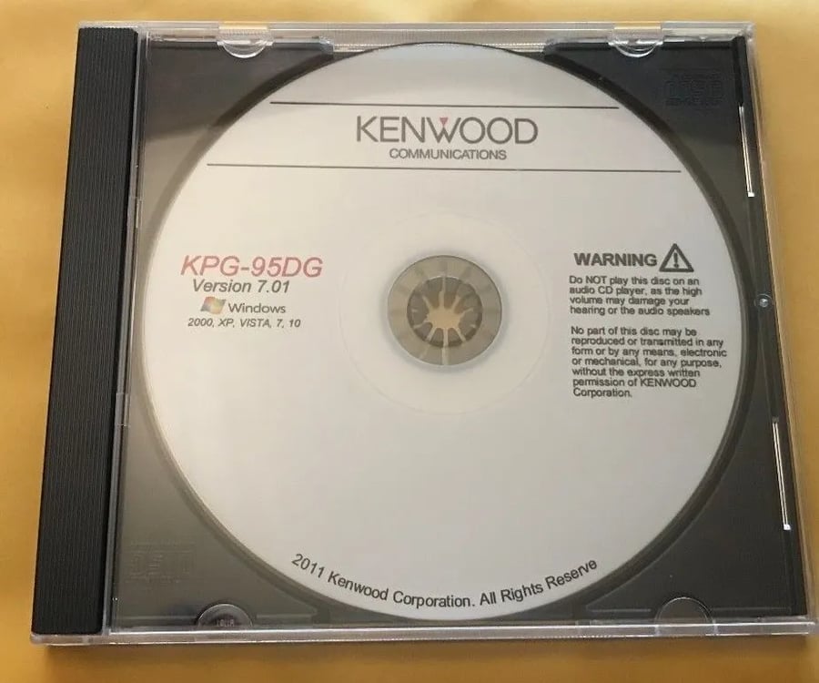 Image of Kenwood Programming Software KPG-95DG v7.01 TK-5210 TK-5710 TK-5710H TK-5310