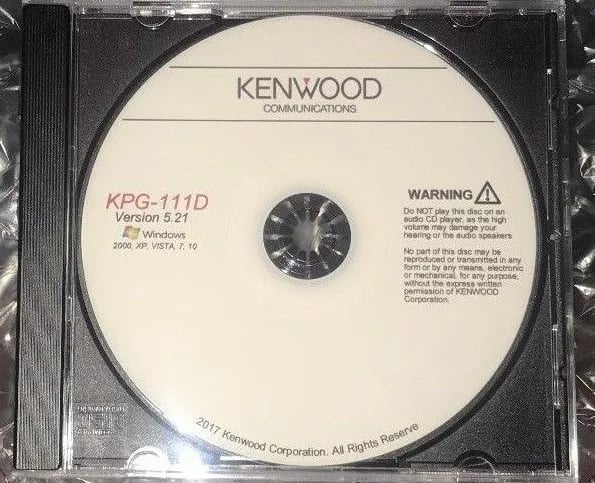 Image of Kenwood KPG-111D Version 5.21 Program Software For Radio NX-410 NX-411 NX-900 +