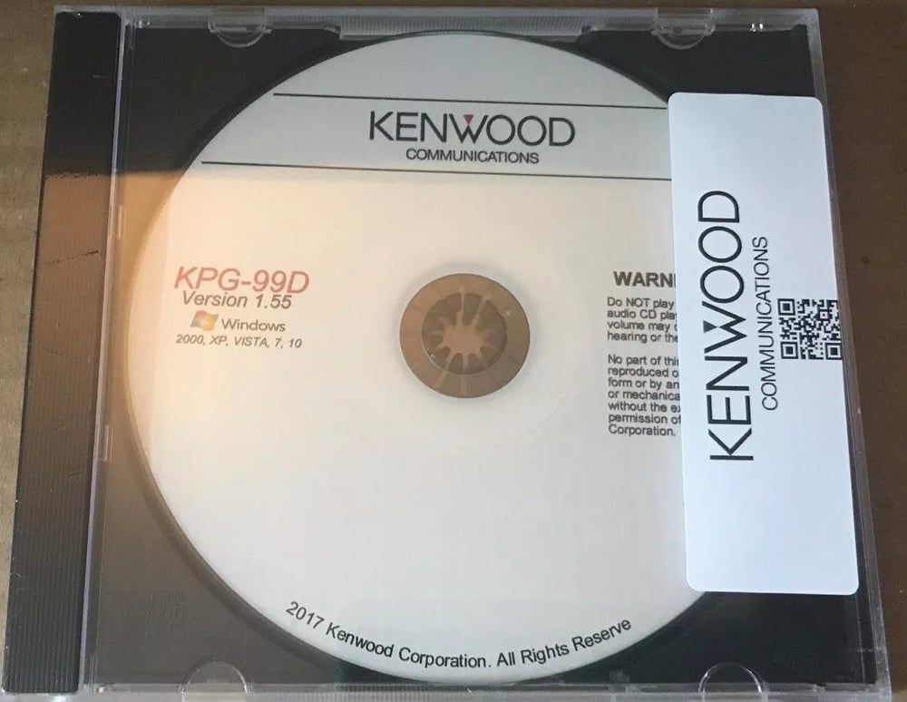 Image of Kenwood KPG-99D Version 1.55 TK-7160,TK-8160 Programming Software For Windows