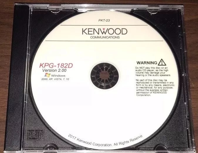 Image of Kenwood KPG-182D Version 2.00 For PKT-23 Programming Software For Windows