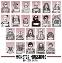 Image 1 of 'Monster MugShots' Individual prints or Complete Set!