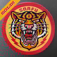 "TIGER" Cowhide Leather Patch