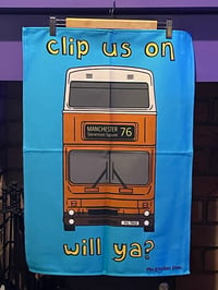 ‘Clip Us On’ Teatowel