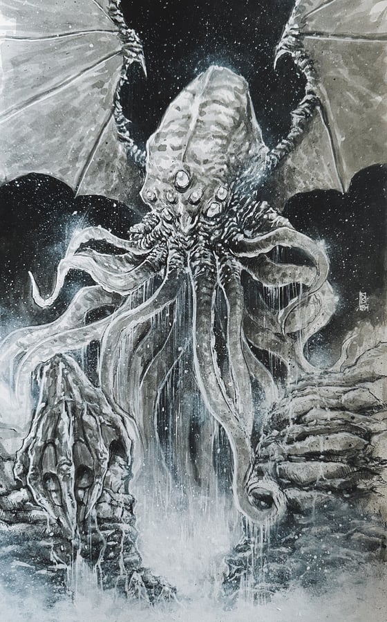 Image of CTHULHU RISING (ORIGINAL DRAWING)