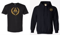 Image 1 of The Black Knight of I Am The Throne | Metallic Gold | Hoodie + T Shirt +  Gym Bag