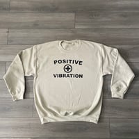 Positive Vibration Logo Sand Brown Crewneck