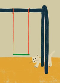 Image 2 of Poster - Playground Cat