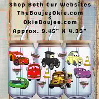 Cars Double-Sided UV DTF Wrap W0824