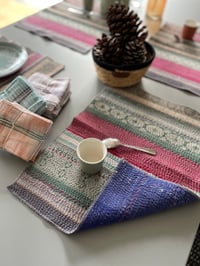 Image 3 of Set de table en Kantha Vintage