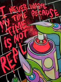 Image 2 of "Time is Not Real" Risograph Print