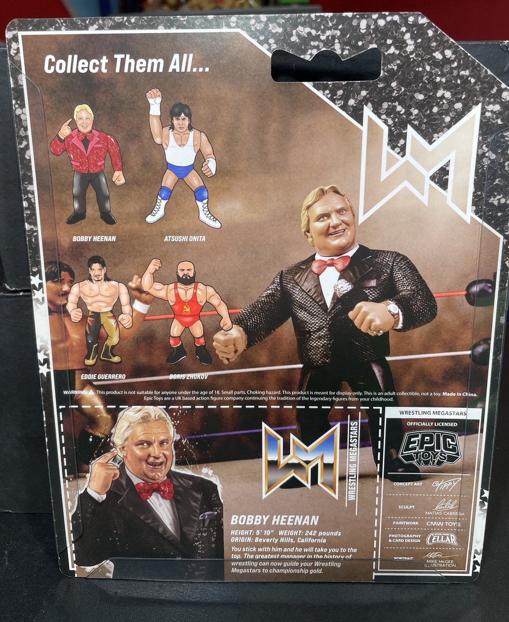 **IN STOCK** Bobby The Brain Heenan Wrestling Megastars Series Exclusive