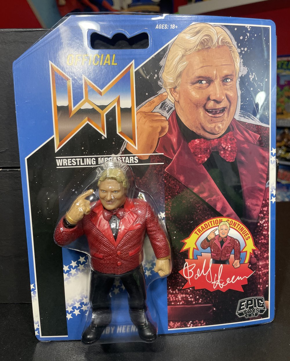 **IN STOCK - LIMITED** Bobby The Brain Heenan Wrestling Megastars Series 3 Figure by Epic Toys