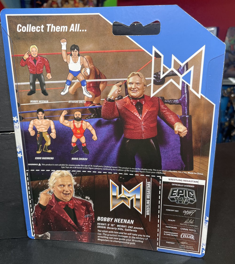 **IN STOCK - LIMITED** Bobby The Brain Heenan Wrestling Megastars Series 3 Figure by Epic Toys