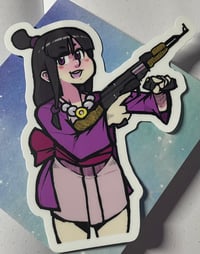 Image 1 of Spirit Medium: With Gun - Large Vinyl Sticker