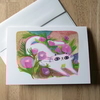 Image 3 of Winecup Cat Greeting Card