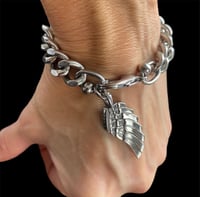 Image 2 of Angel Bracelet (XL Cuban link)