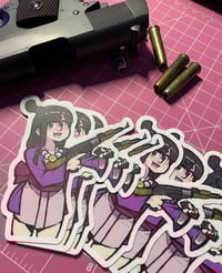Image 2 of Spirit Medium: With Gun - Large Vinyl Sticker