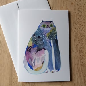 Image of Dream Cat Greeting Card