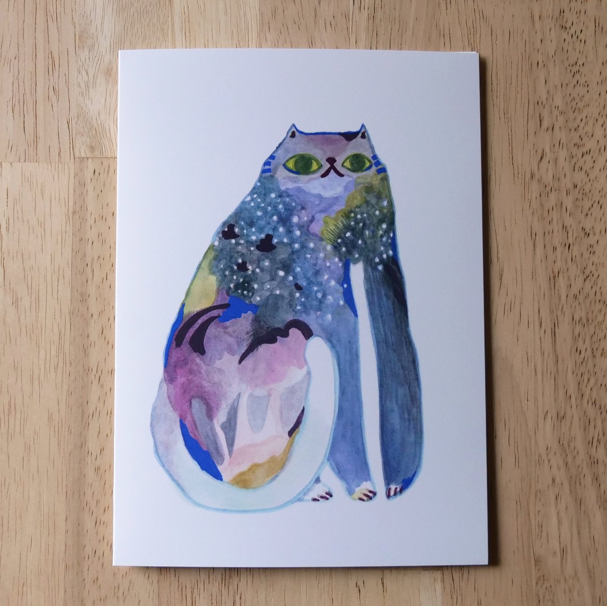 Image of Dream Cat Greeting Card