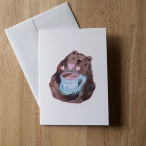 Image of Morning Bear Greeting Card