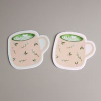 Image 3 of matcha latte sticker