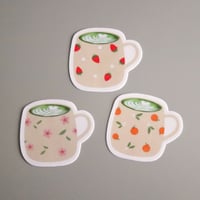 Image 4 of matcha latte sticker