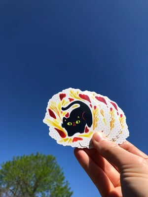 Image of Black Cat Sticker