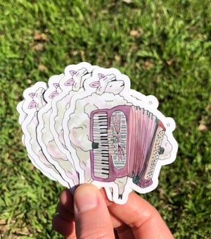 Image of Accordion Sheep Sticker