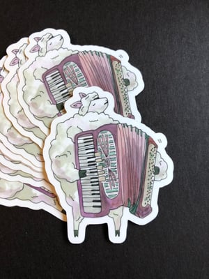 Image of Accordion Sheep Sticker